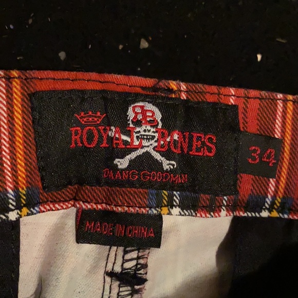 Royal Bones Red Tartan 34/32 - Picture 3 of 3